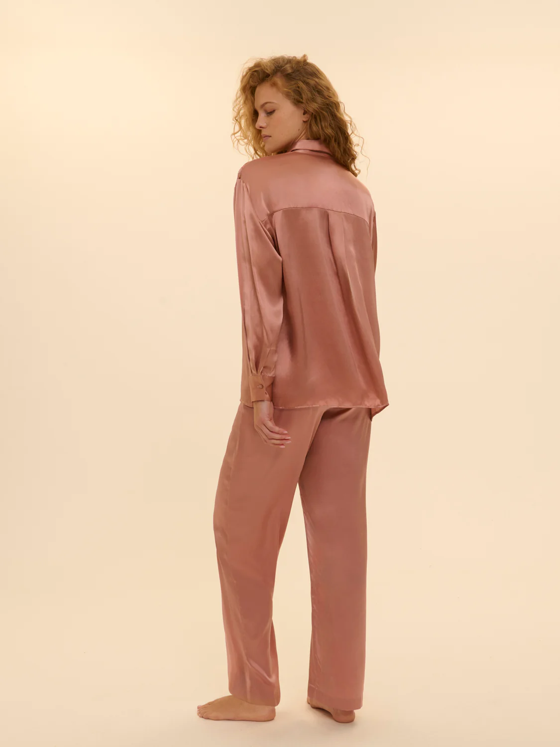 Love Me Silk Pant - Smokey Pink - Image 4
