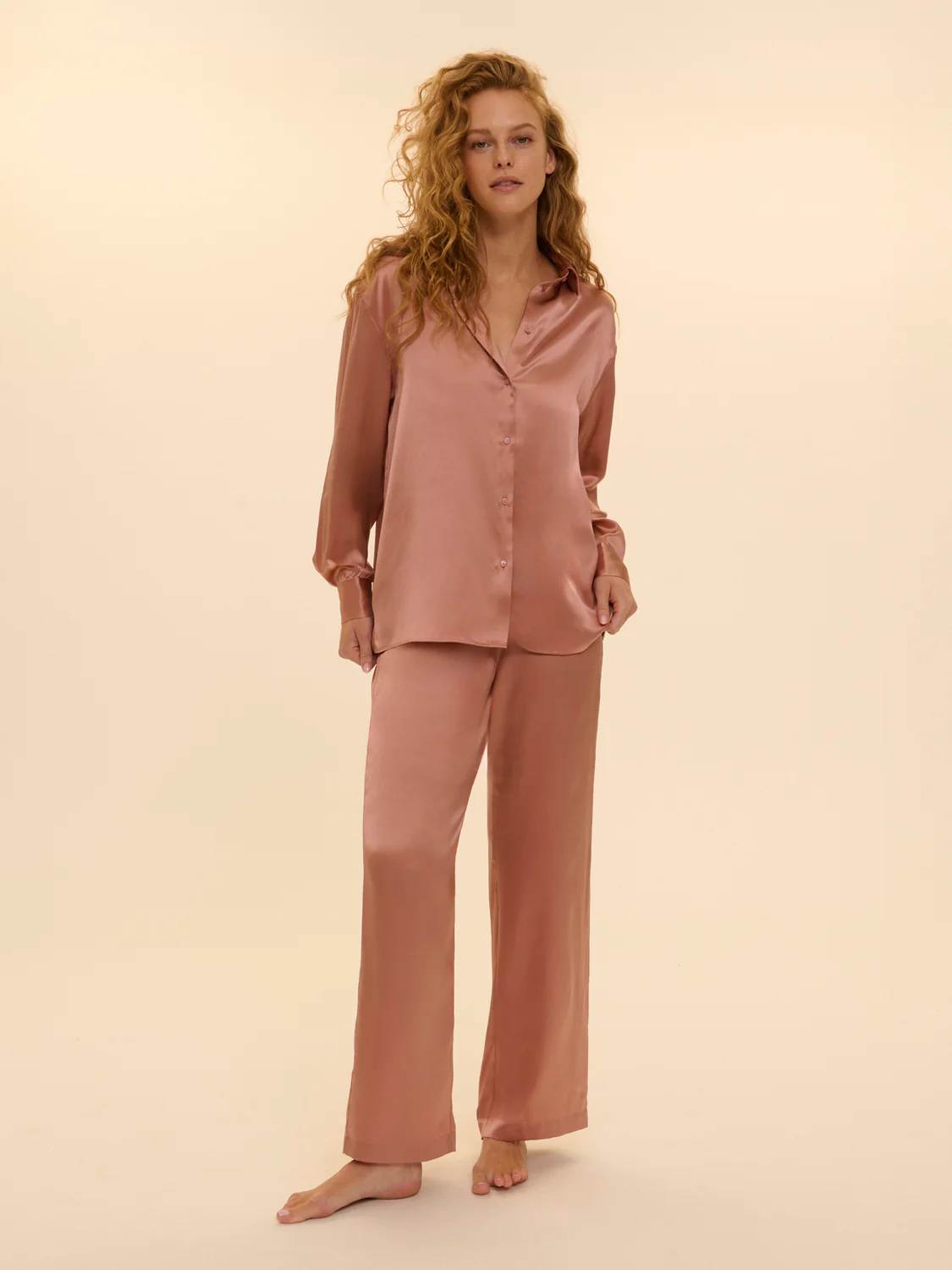 Love Me Silk Pant - Smokey Pink - Image 5
