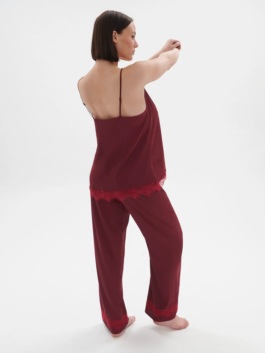 Satin Secrets Pant - Spinel Red - Image 10