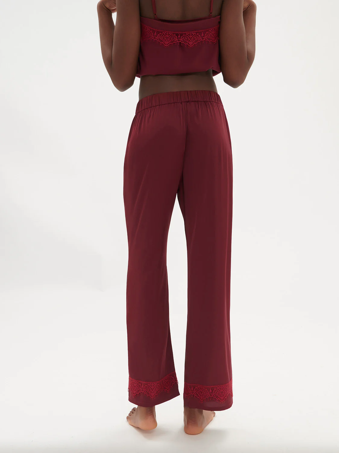 Satin Secrets Pant - Spinel Red - Image 2