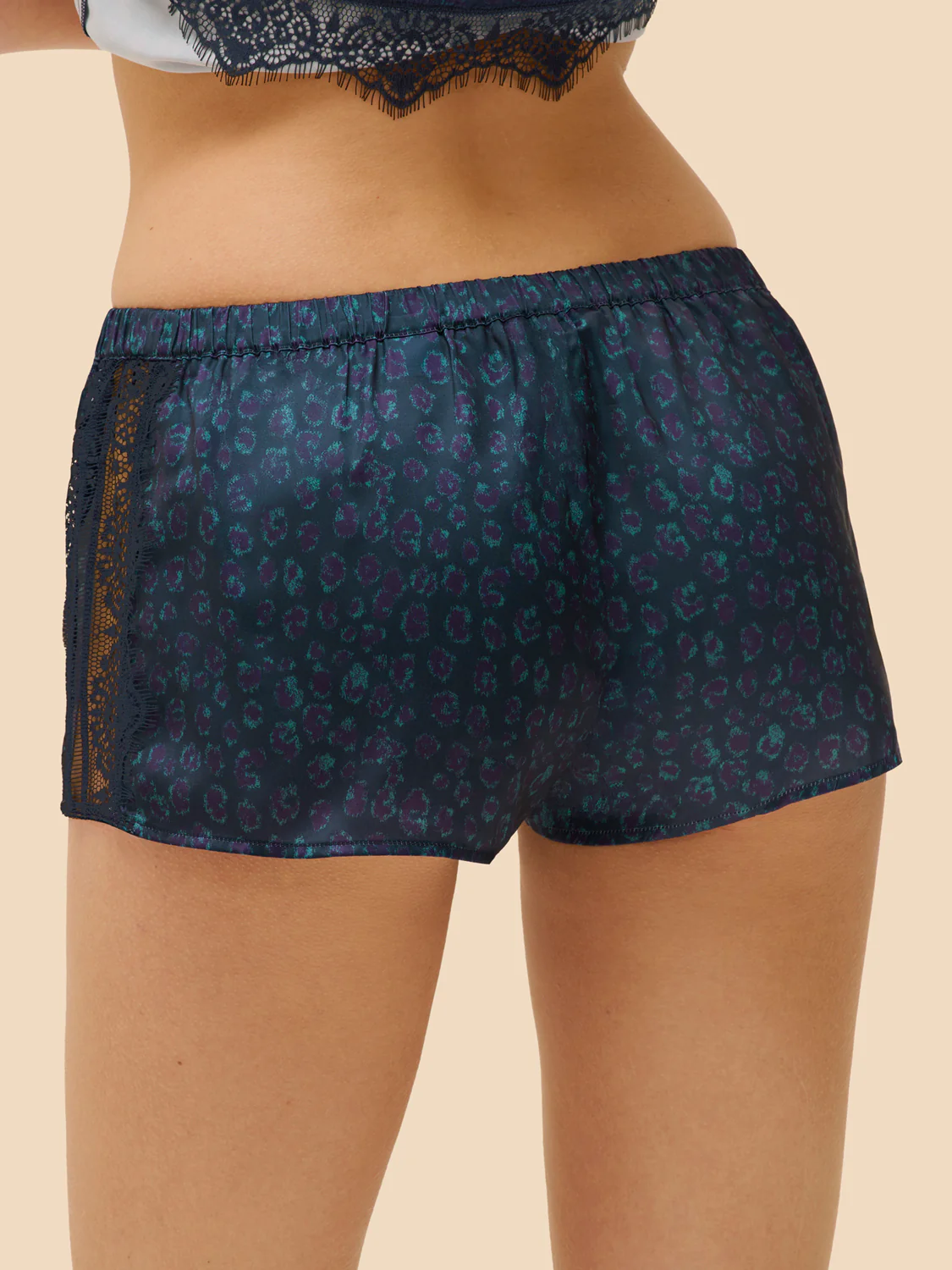 Satin Secrets Short - Feline Blue - Image 2