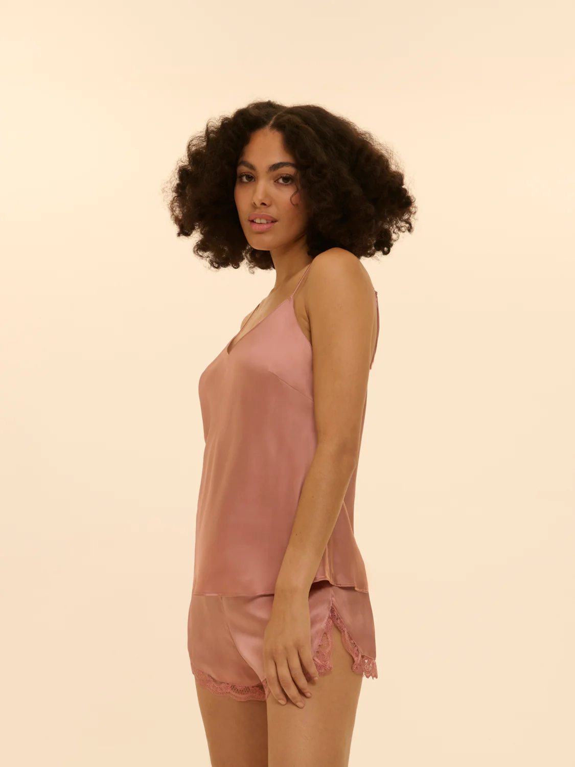 Love Me Silk Short - Smokey Pink - Image 3