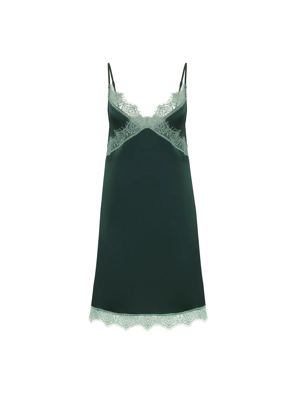 Satin Secrets Nightdress - Kolsaï Green - Image 11