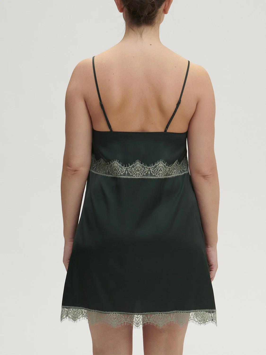 Satin Secrets Nightdress - Kolsaï Green - Image 2