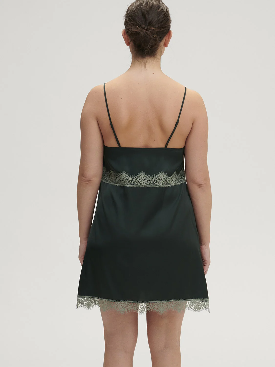 Satin Secrets Nightdress - Kolsaï Green - Image 4