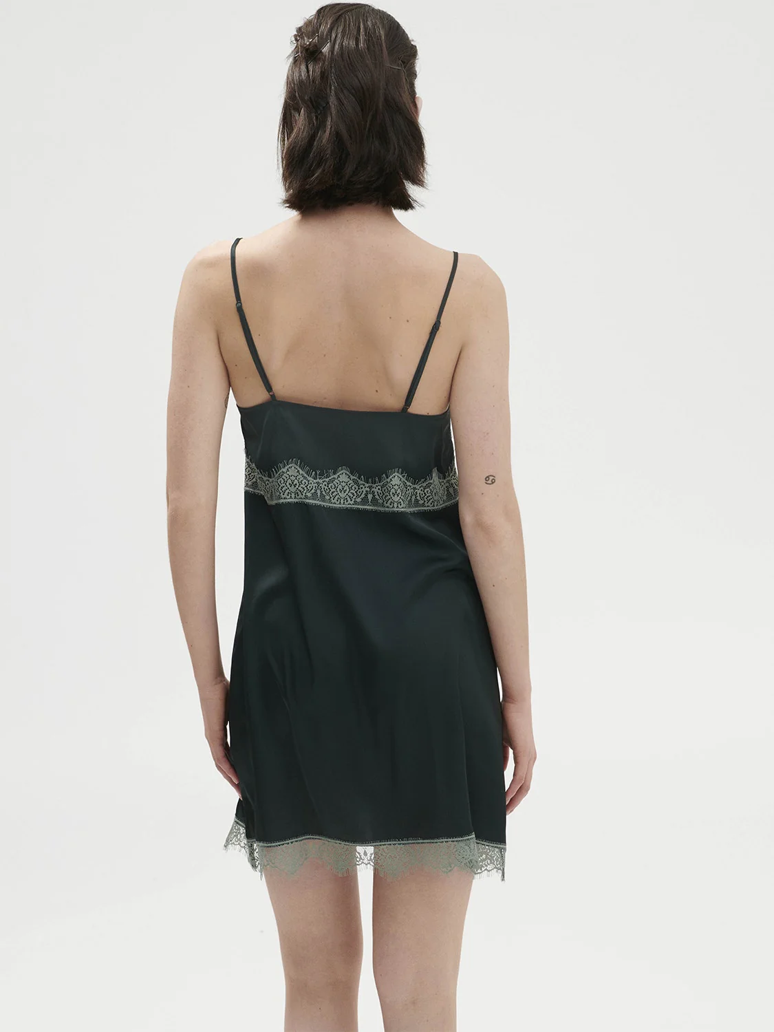 Satin Secrets Nightdress - Kolsaï Green - Image 9