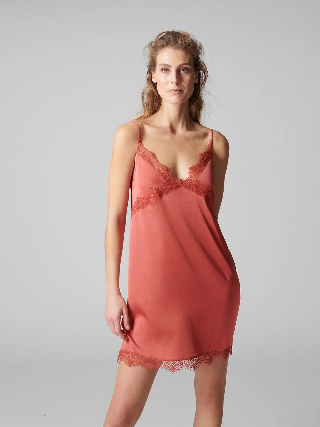 Satin Secrets Nightdress - Quartz Pink - Image 3