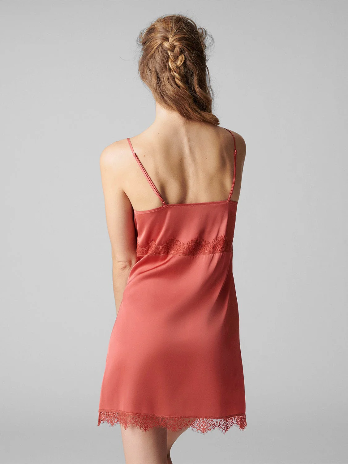 Satin Secrets Nightdress - Quartz Pink - Image 4