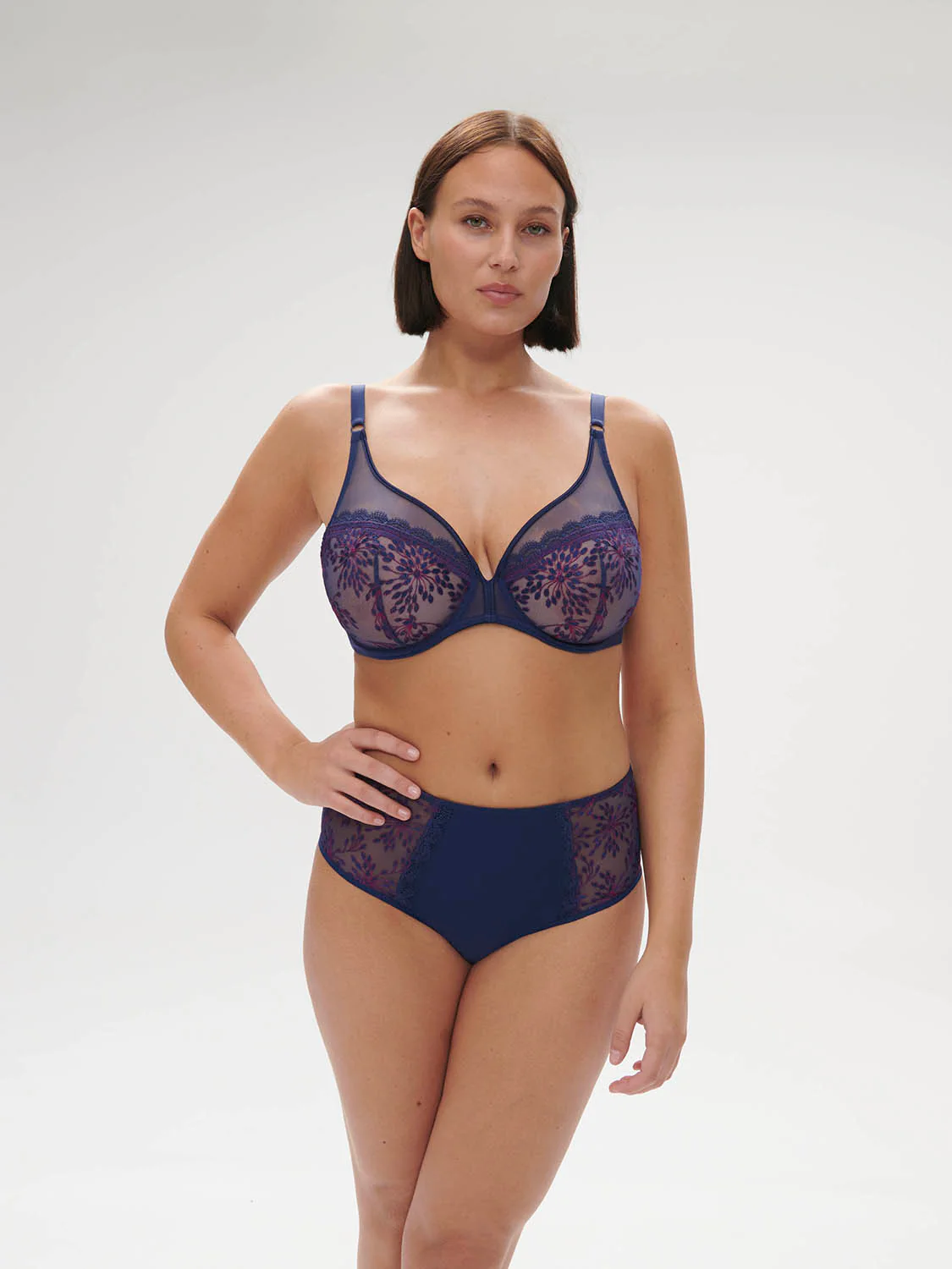 Singuliere Full Coverage Plunge - Midnight Blue - Image 11