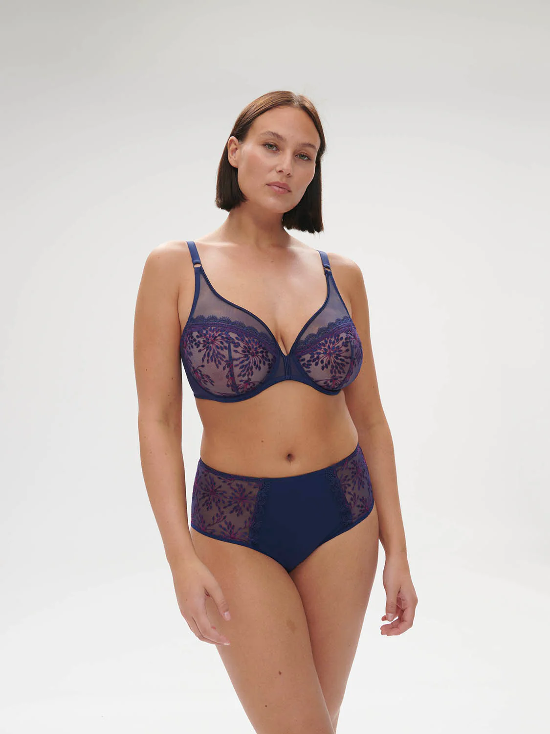 Singuliere Full Coverage Plunge - Midnight Blue - Image 13