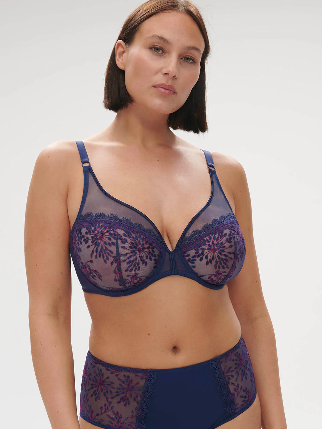 Singuliere Full Coverage Plunge - Midnight Blue - Image 9