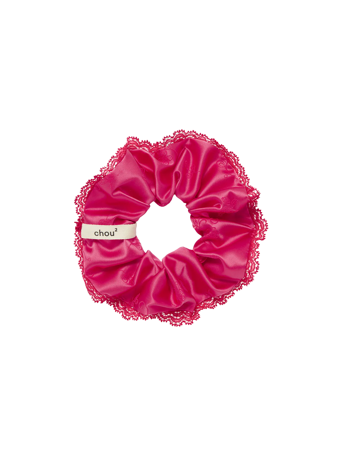 Satin Scrunchie - Fabulous Pink - Image 2