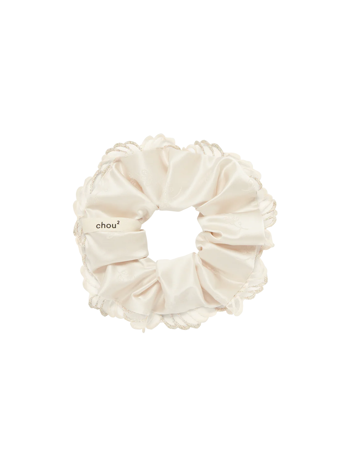 Satin Scrunchie - Topaz Beige - Image 2