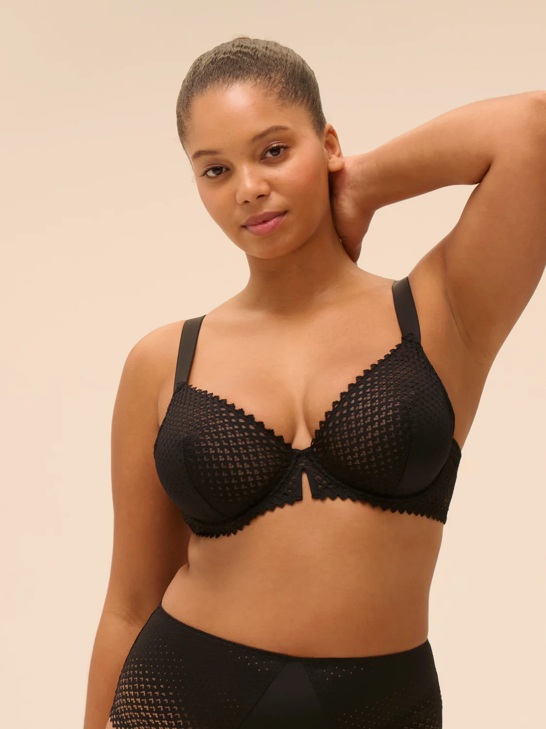 Cassandre Sheer Demi - Black - Image 7