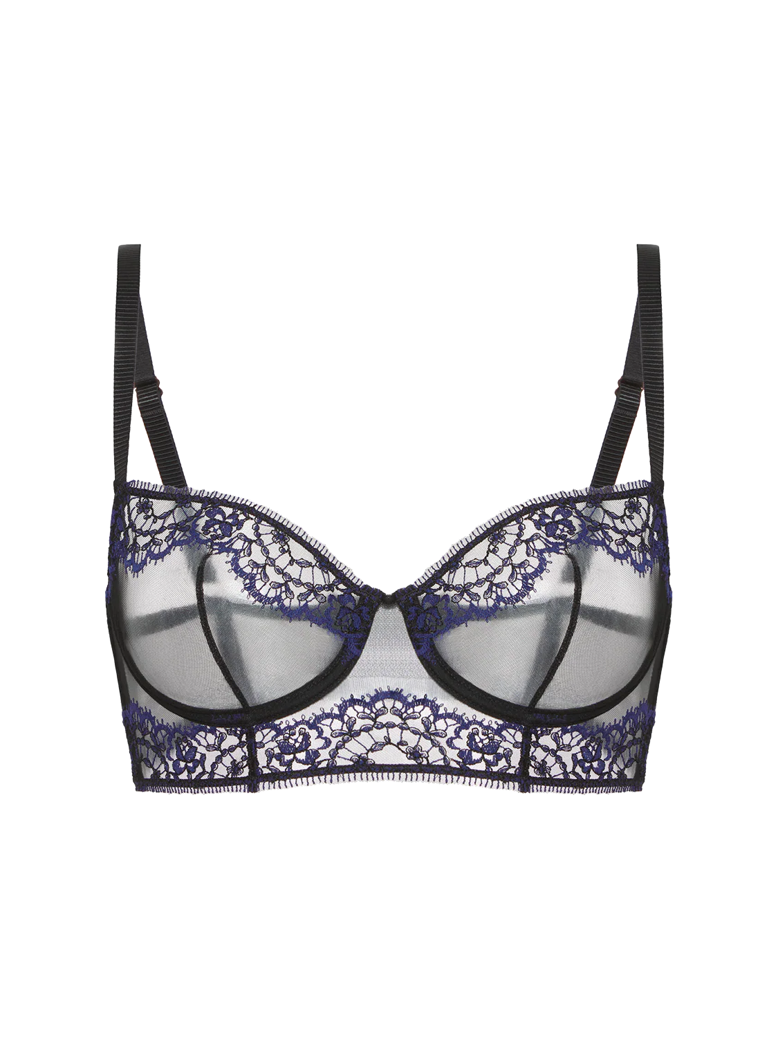 Celeste Sheer Demi - Black - Image 7