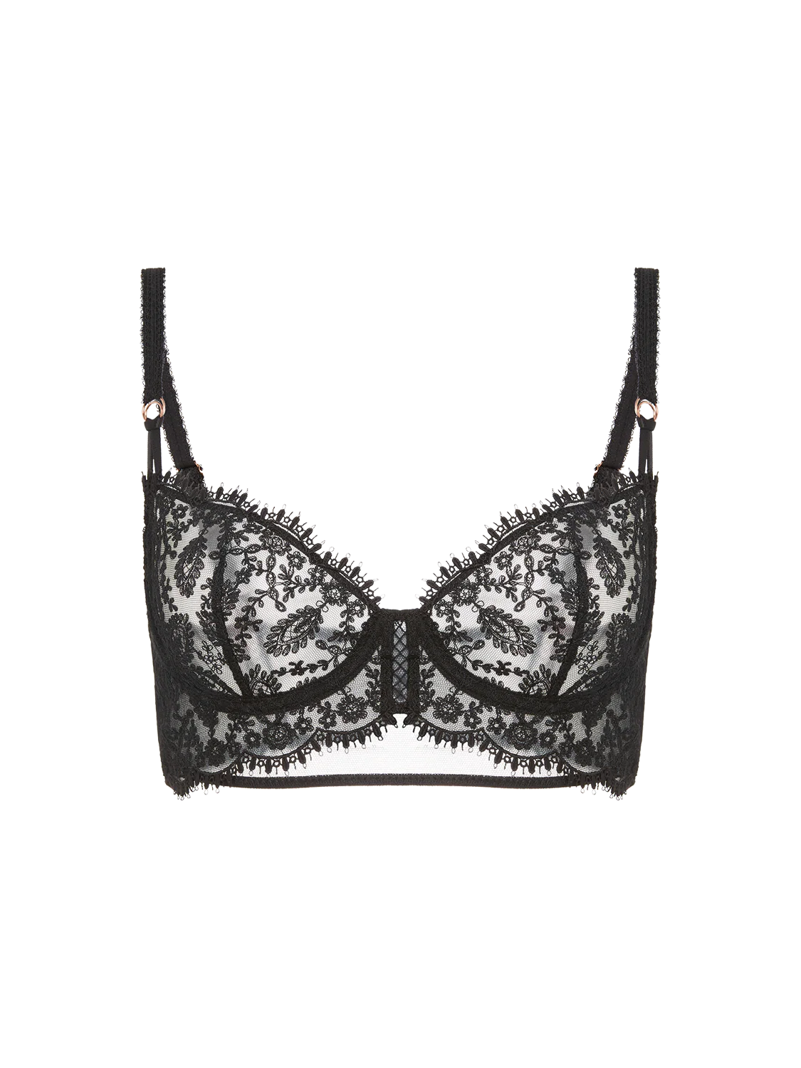 Precieuse Sheer Demi - Black - Image 13