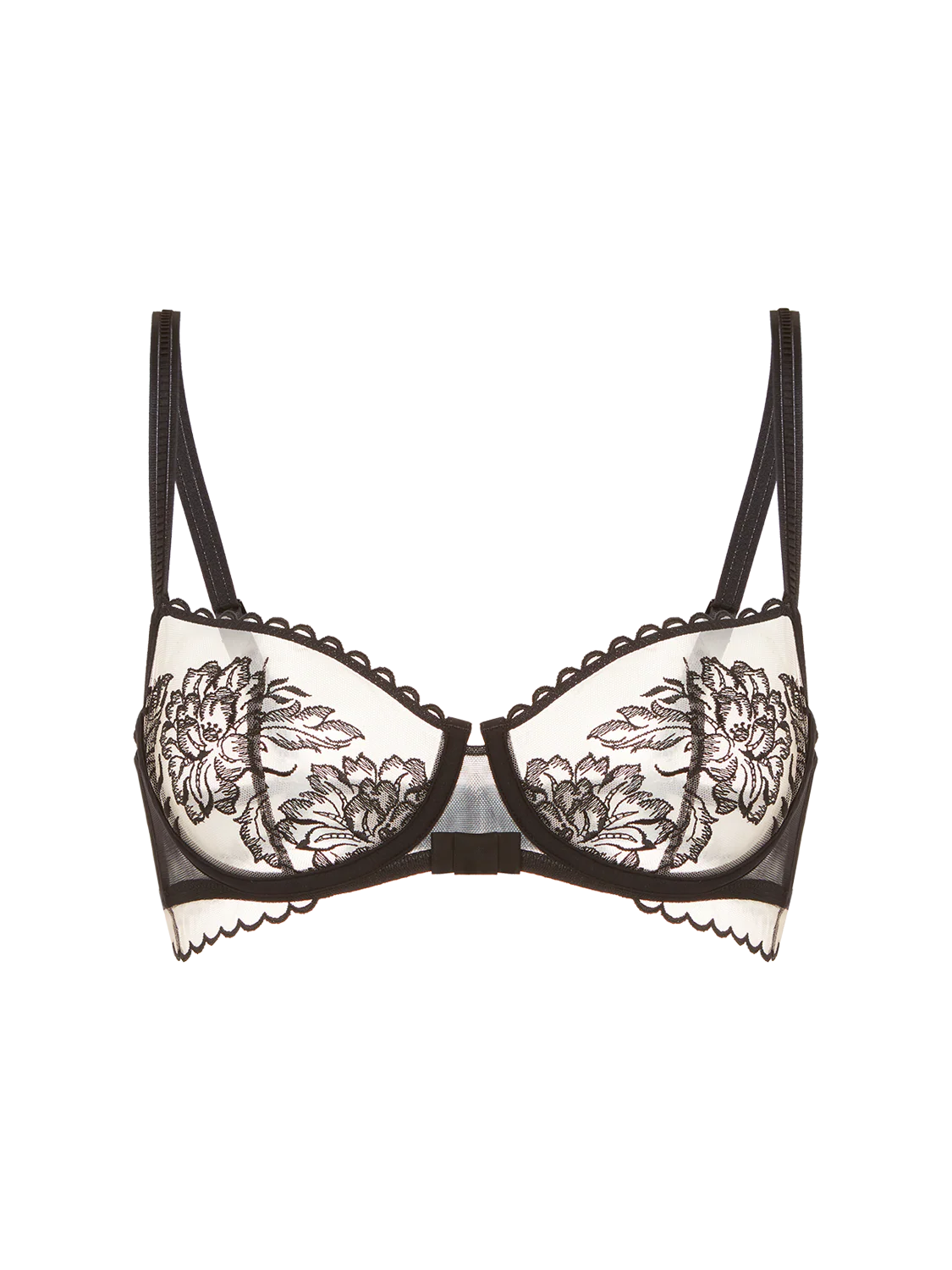 Romance Sheer Demi - Black - Image 13