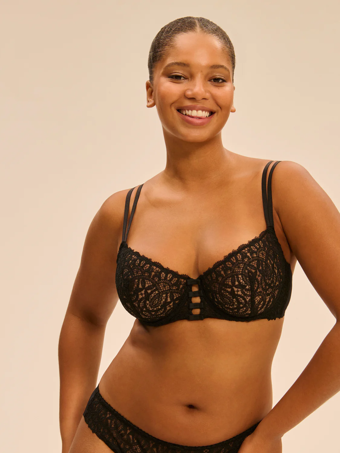 Symphonie Sheer Demi- Black