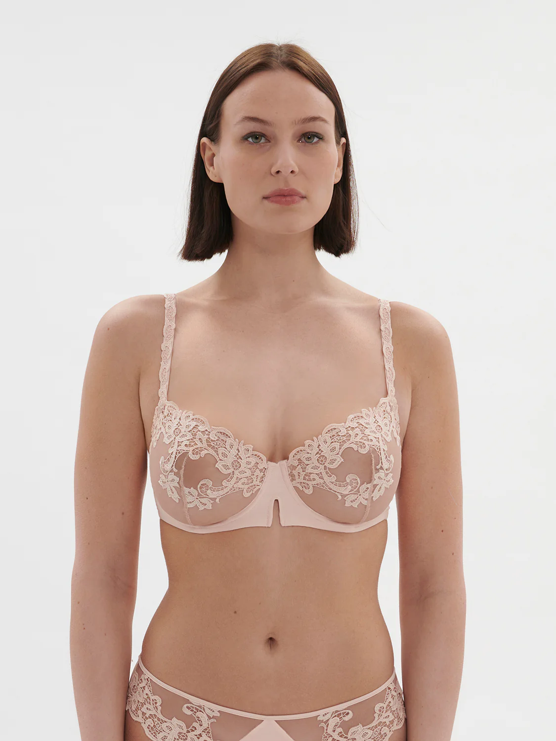 Saga Sheer Demi - Blushing Pink