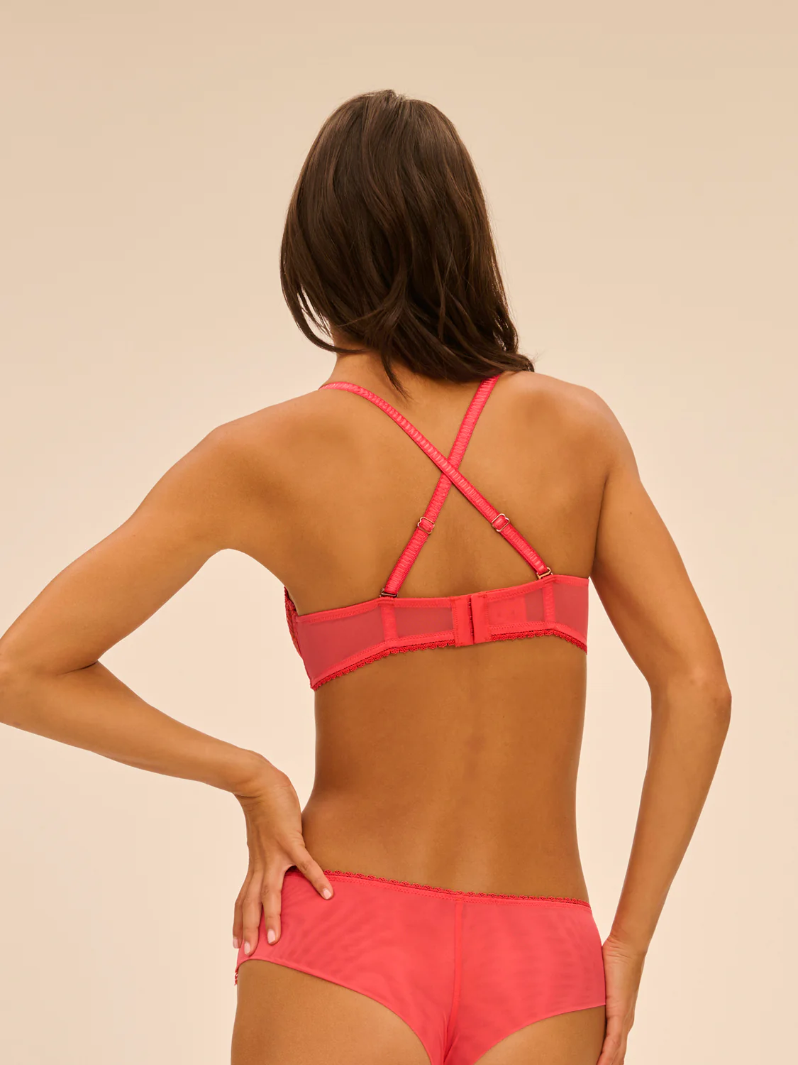Allure Sheer Demi - Coral - Image 5