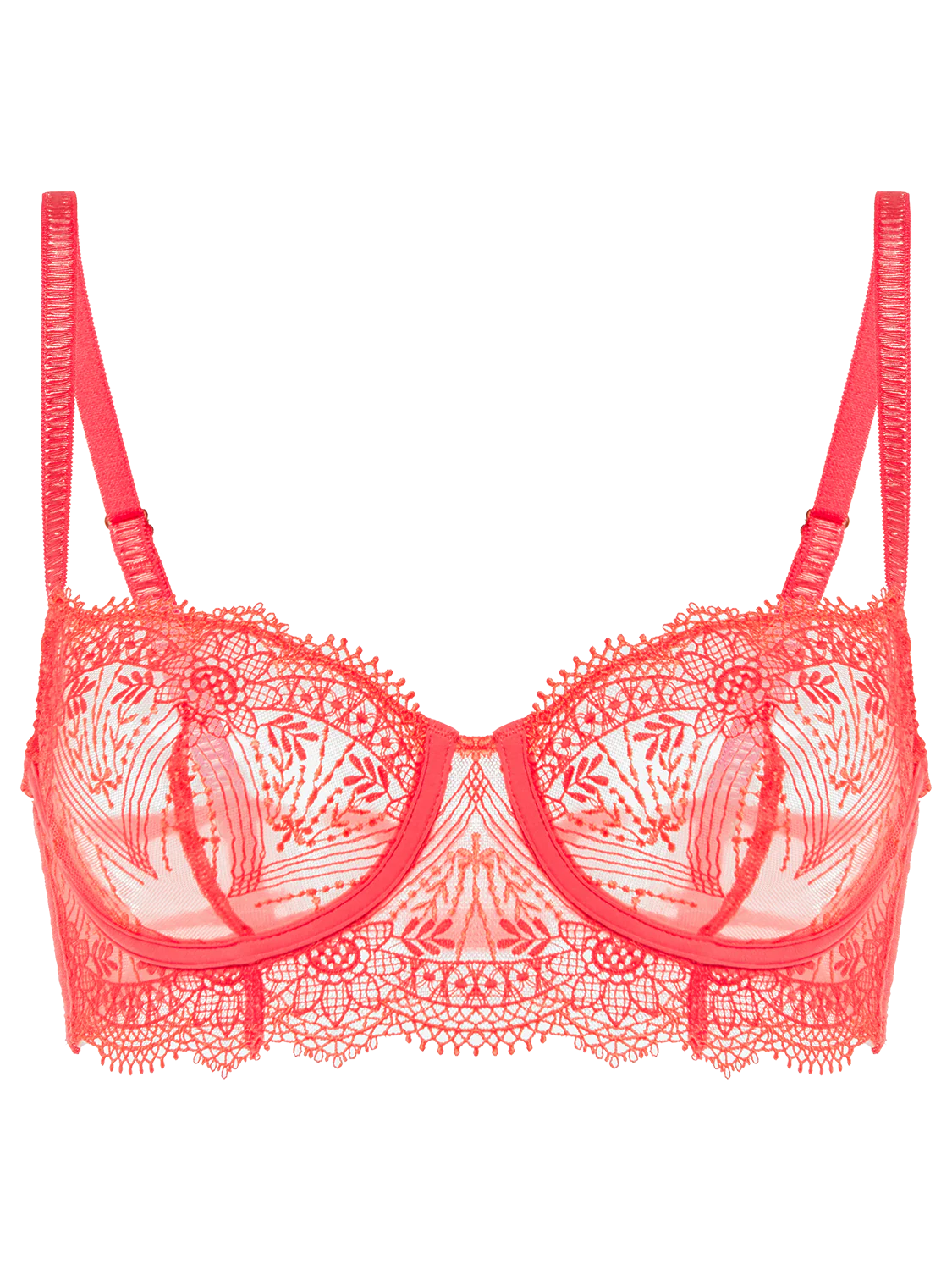Allure Sheer Demi - Coral - Image 9