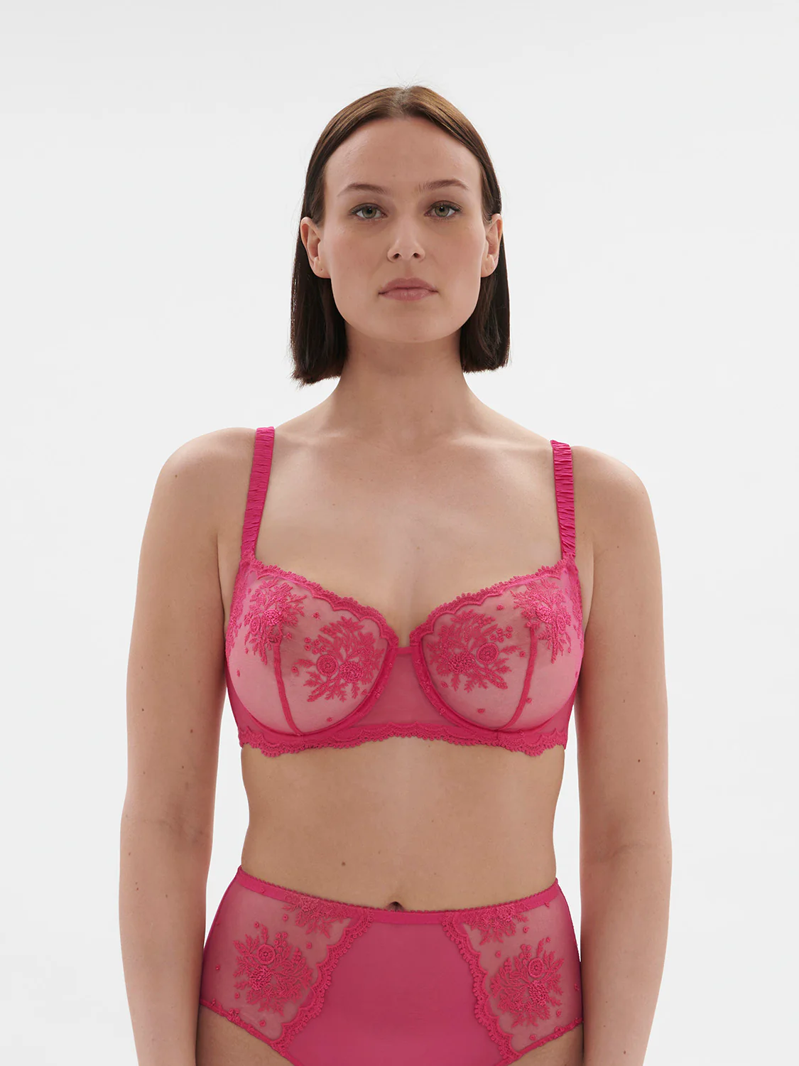Intrigue Sheer Demi - Disco Pink - Image 7