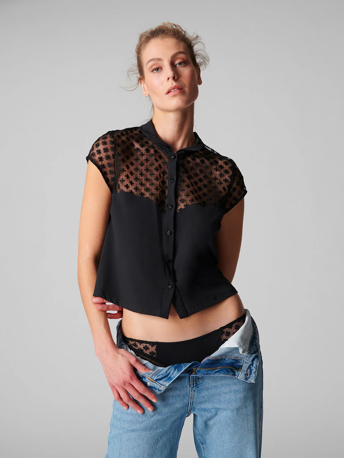 Hortense Top - Black - Image 4