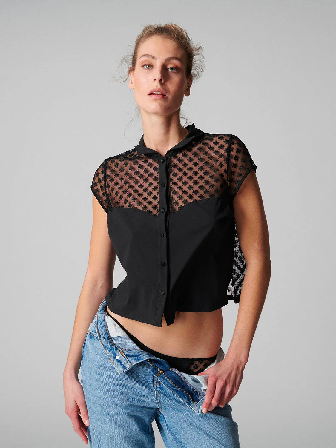 Hortense Top - Black - Image 6