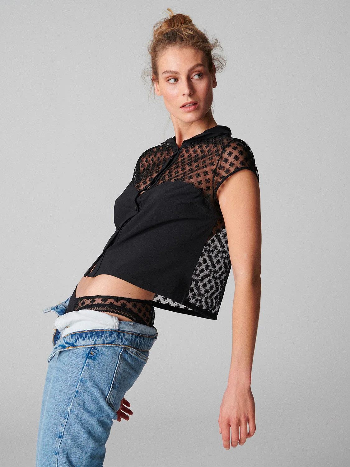 Hortense Top - Black - Image 8