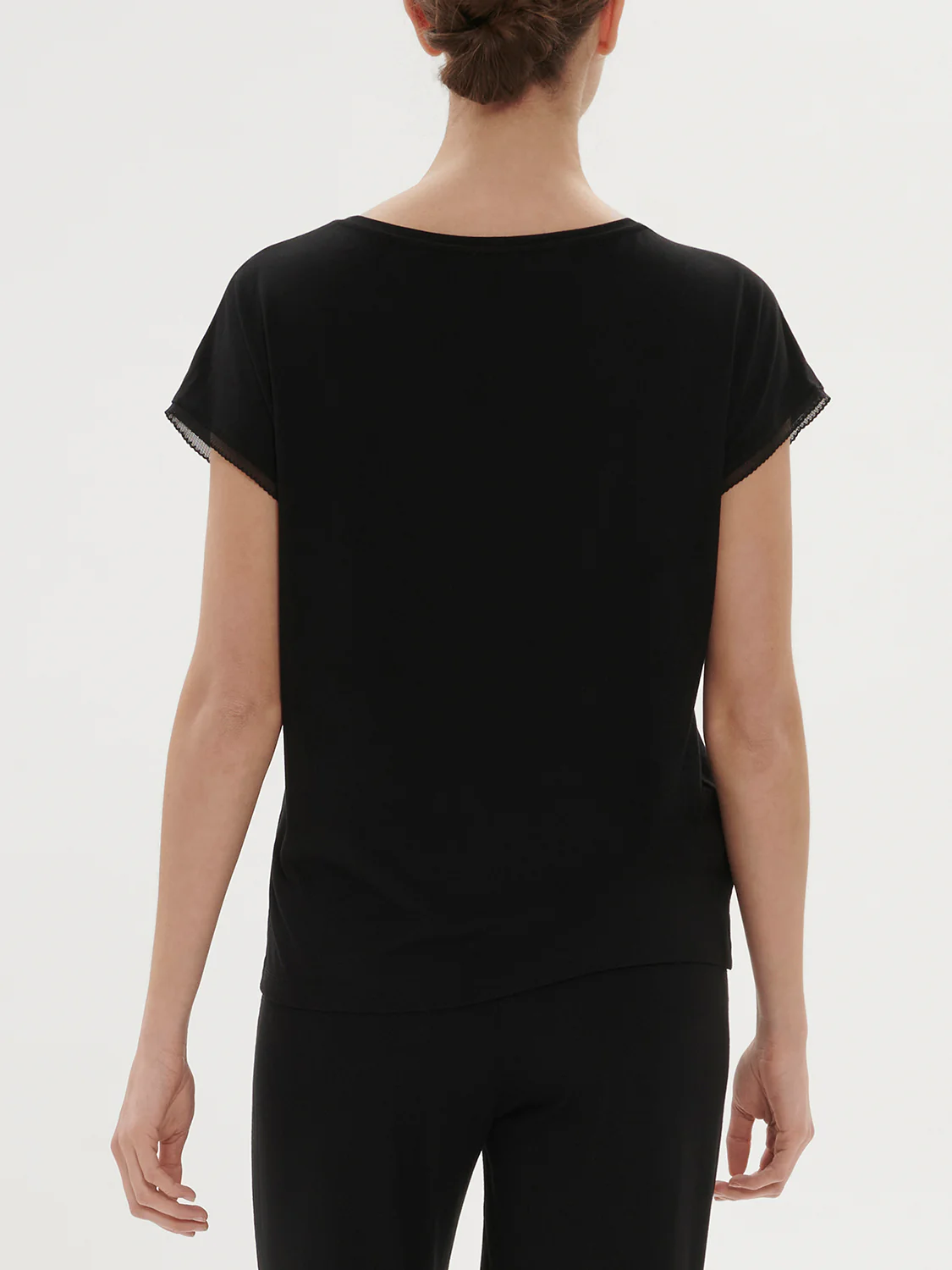 Aurore Short Sleeve Top - black - Image 2