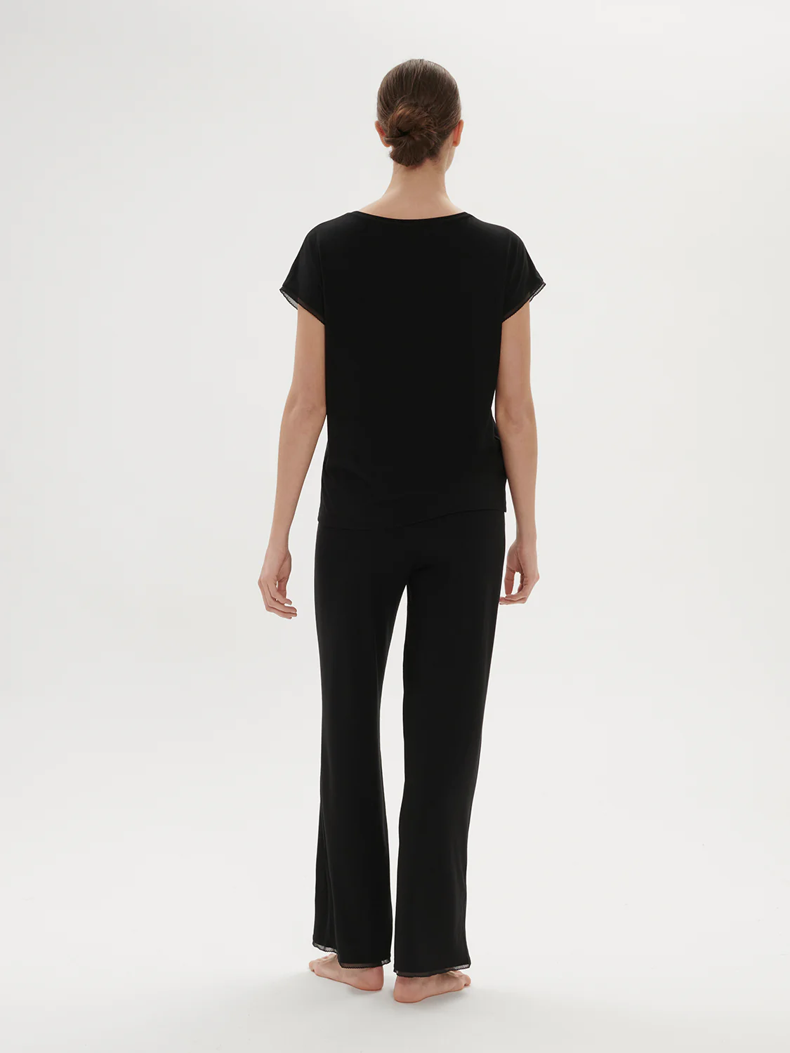 Aurore Short Sleeve Top - black - Image 4