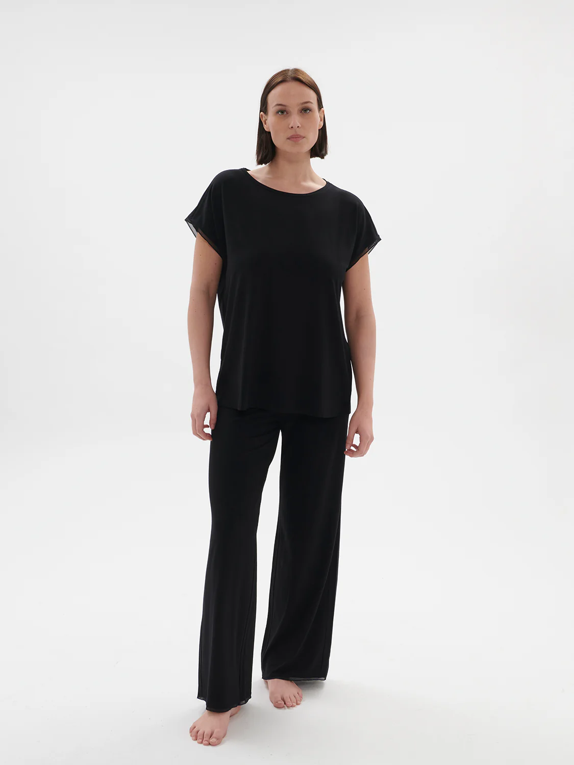 Aurore Short Sleeve Top - black - Image 6