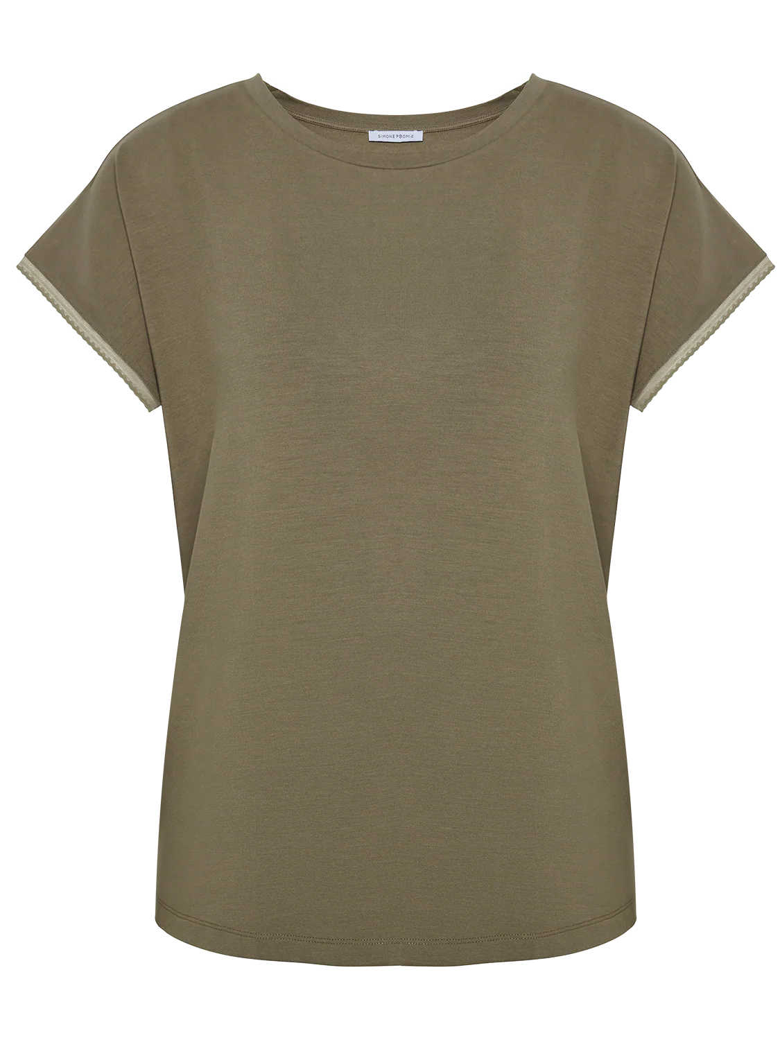Aurore Short Sleeve Top - Clay Green - Image 6
