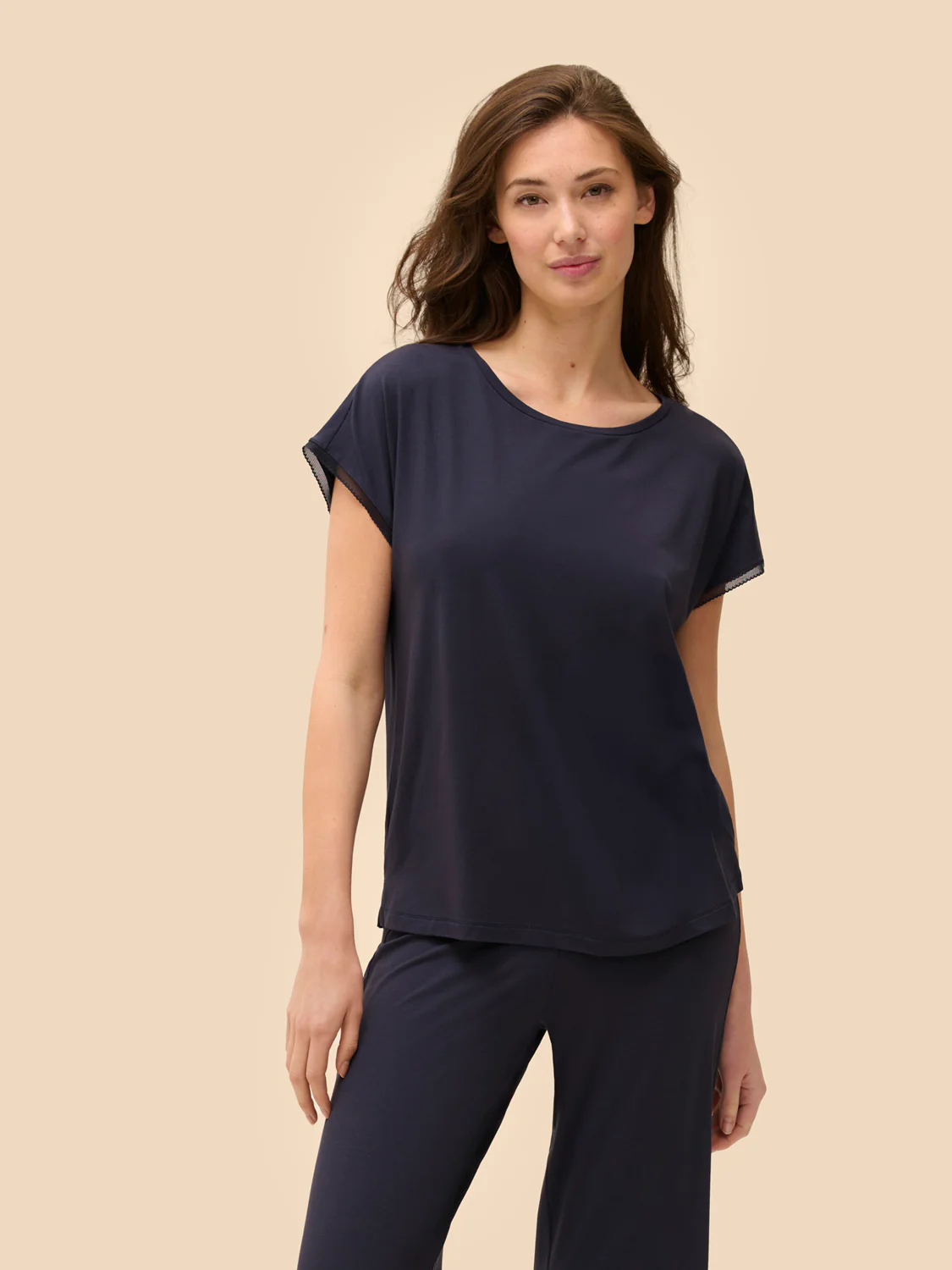 Aurore Short Sleeve Top - Full Moon