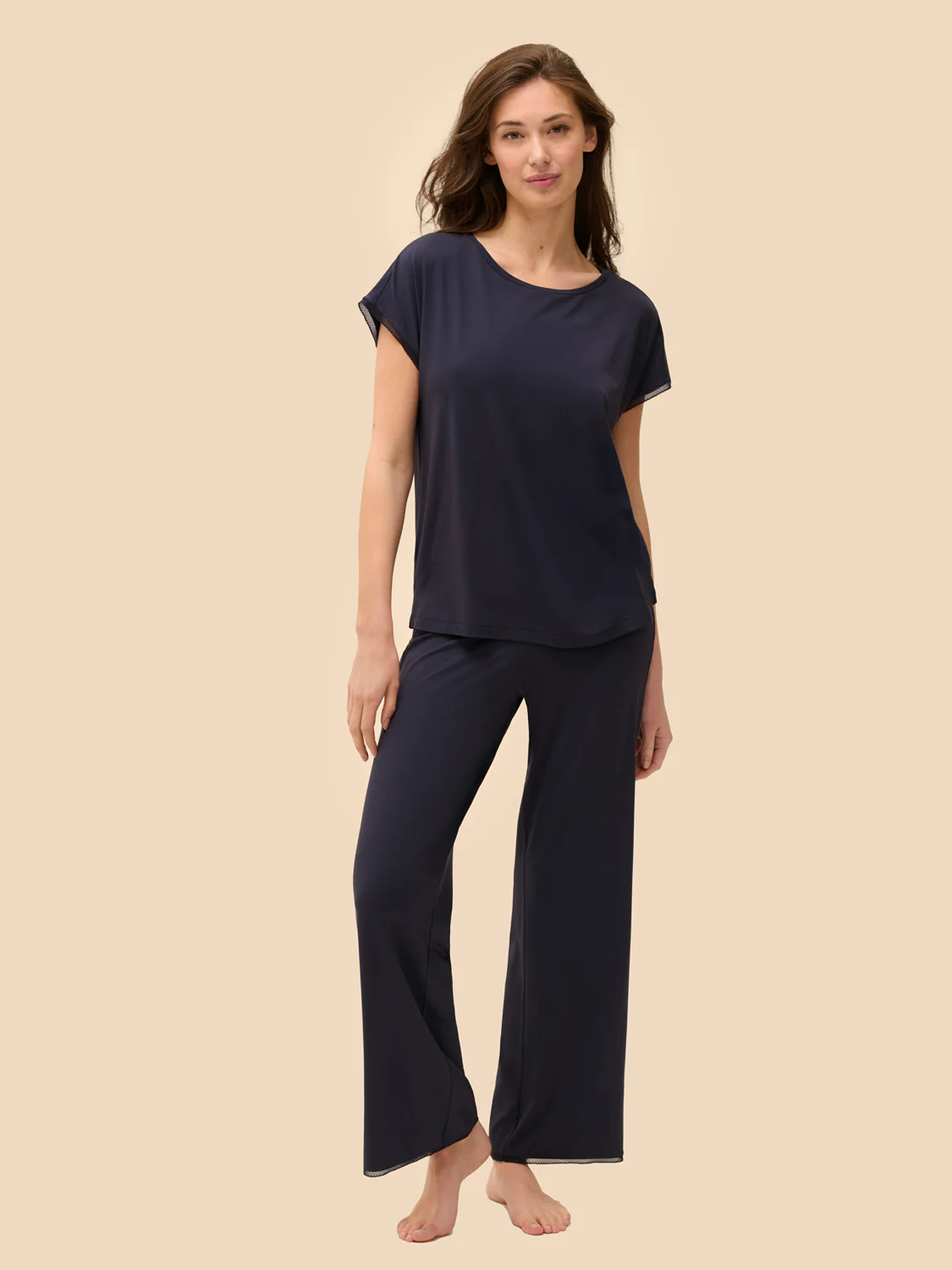 Aurore Short Sleeve Top - Full Moon - Image 3
