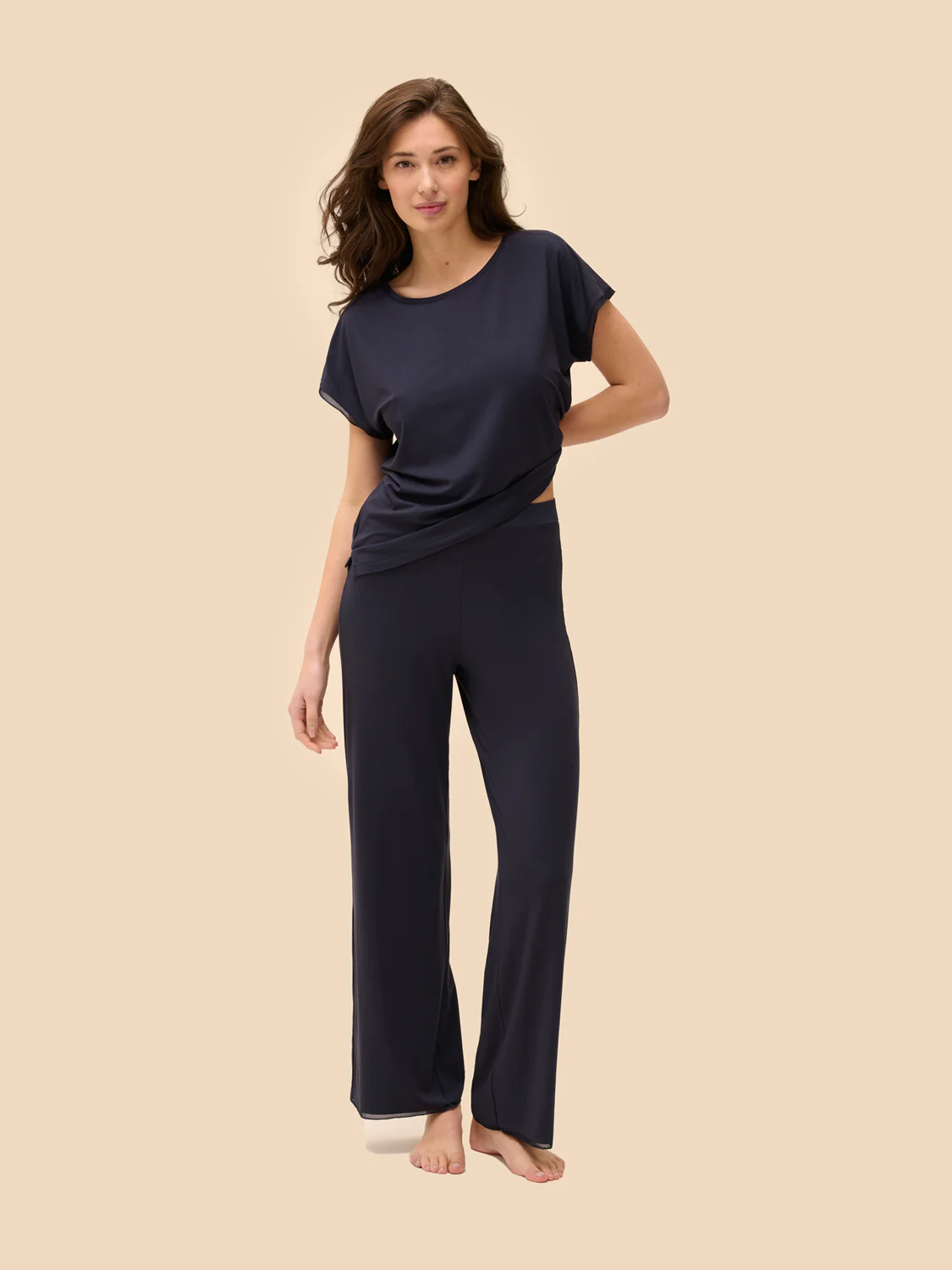 Aurore Short Sleeve Top - Full Moon - Image 5