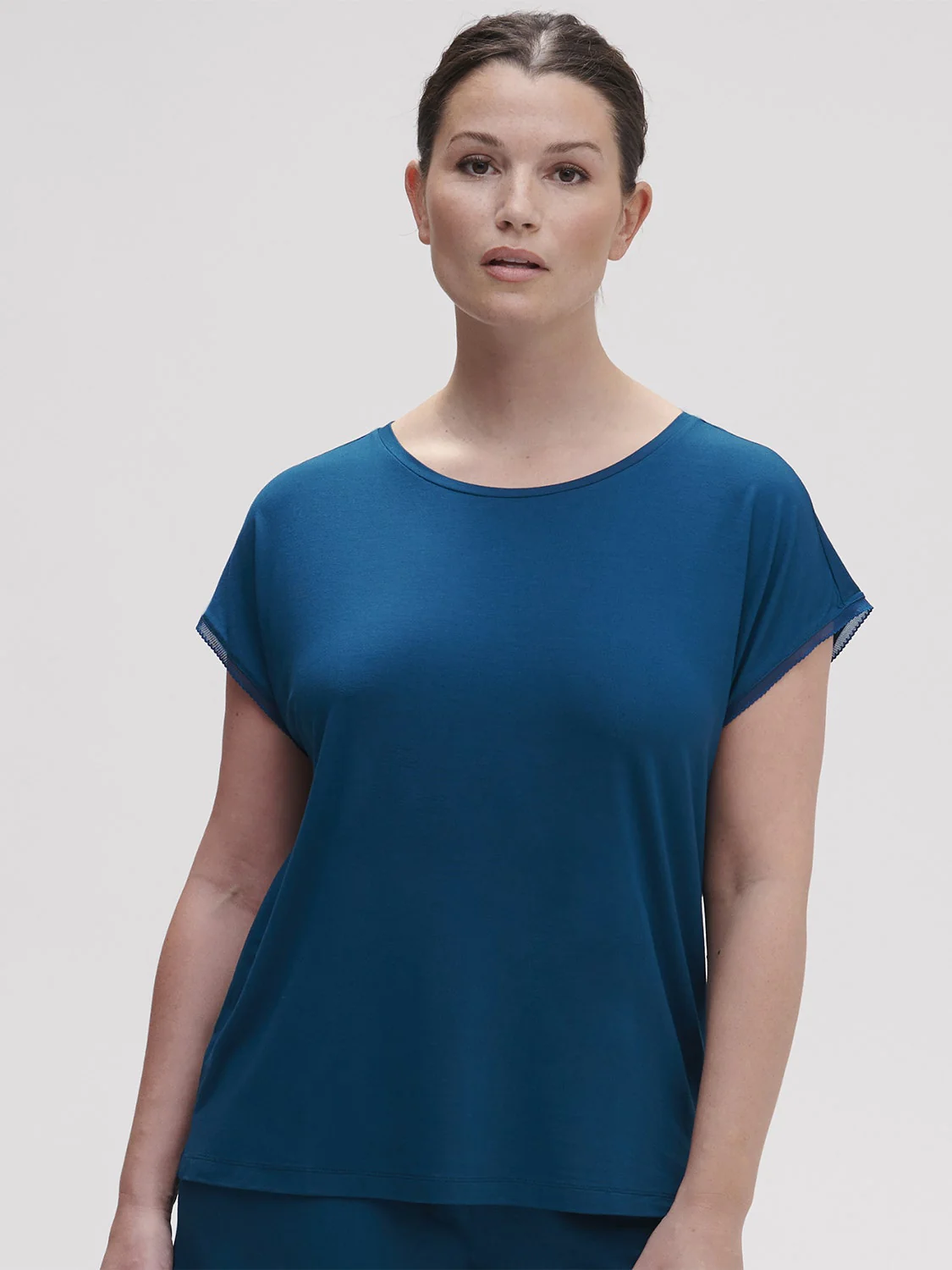 Aurore Short Sleeve Top - Poseidon Blue - Image 6