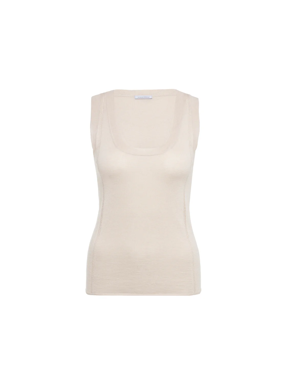 Elise Sleeveless Tank - Heathered Beige - Image 5