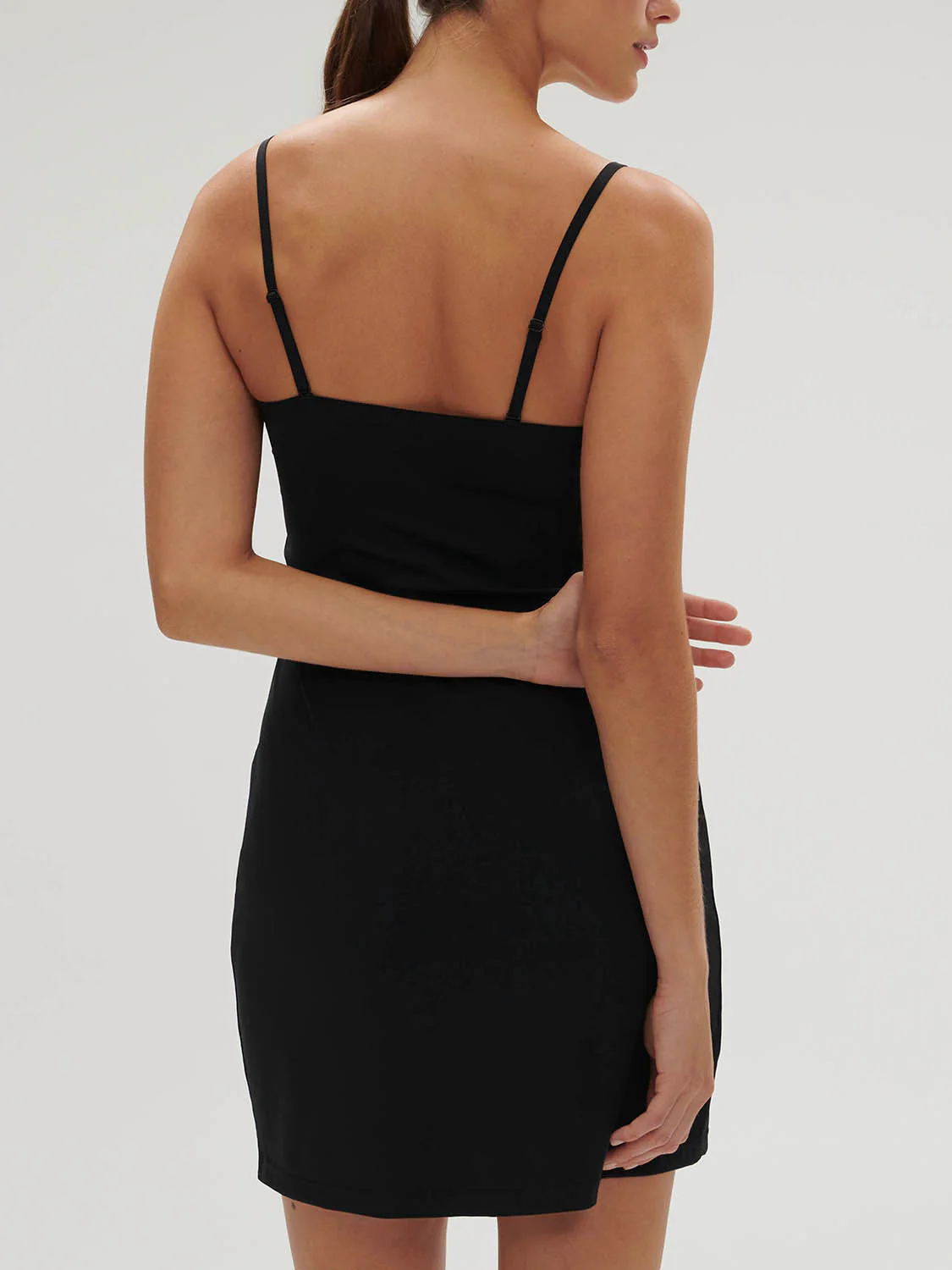 Essentiel Slip Dress - Black - Image 3