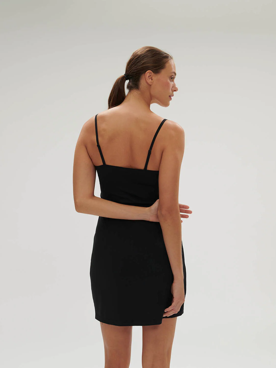Essentiel Slip Dress - Black - Image 6