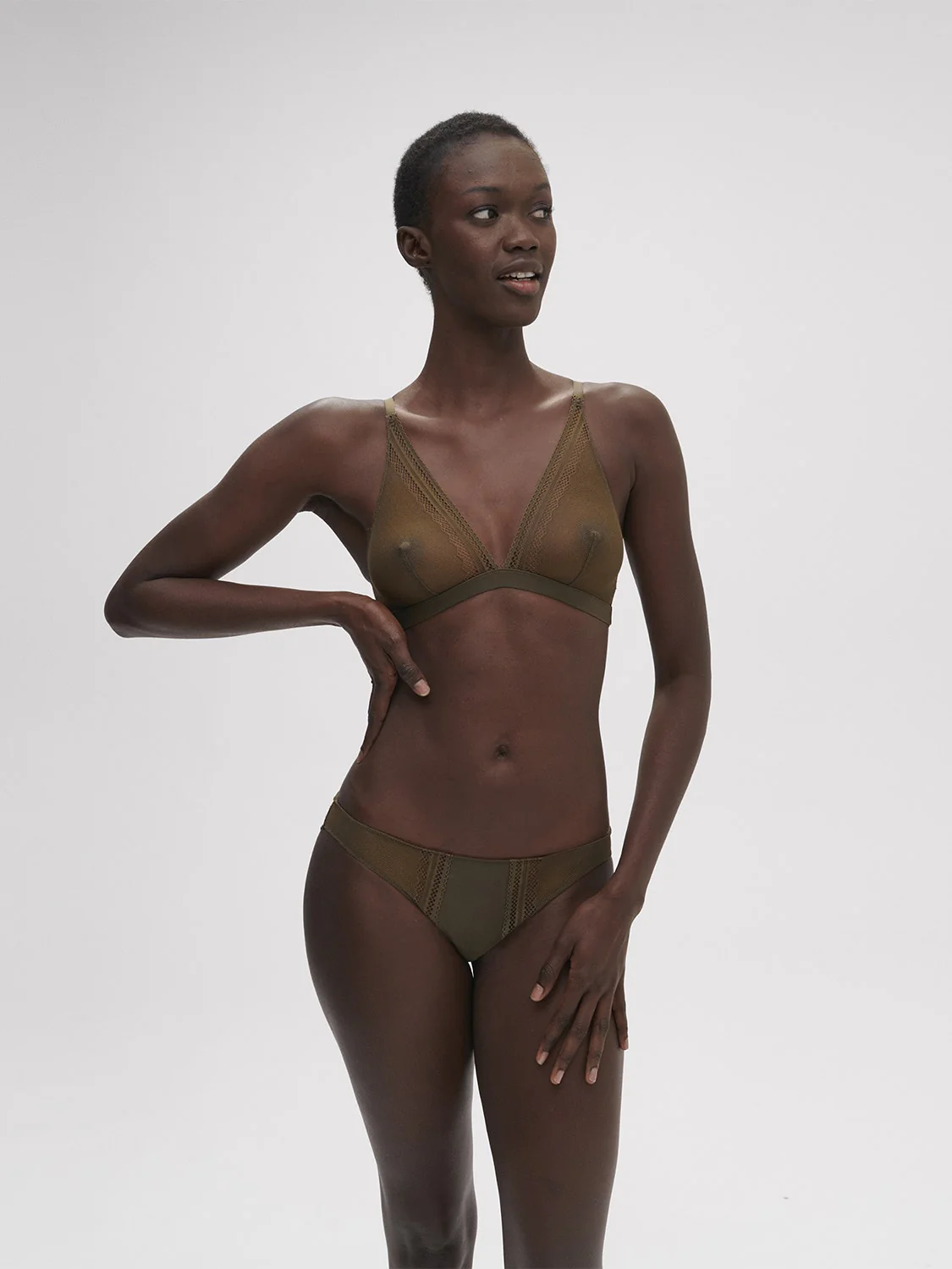 Olympe Triangle Bralette - Adventure Green - Image 11