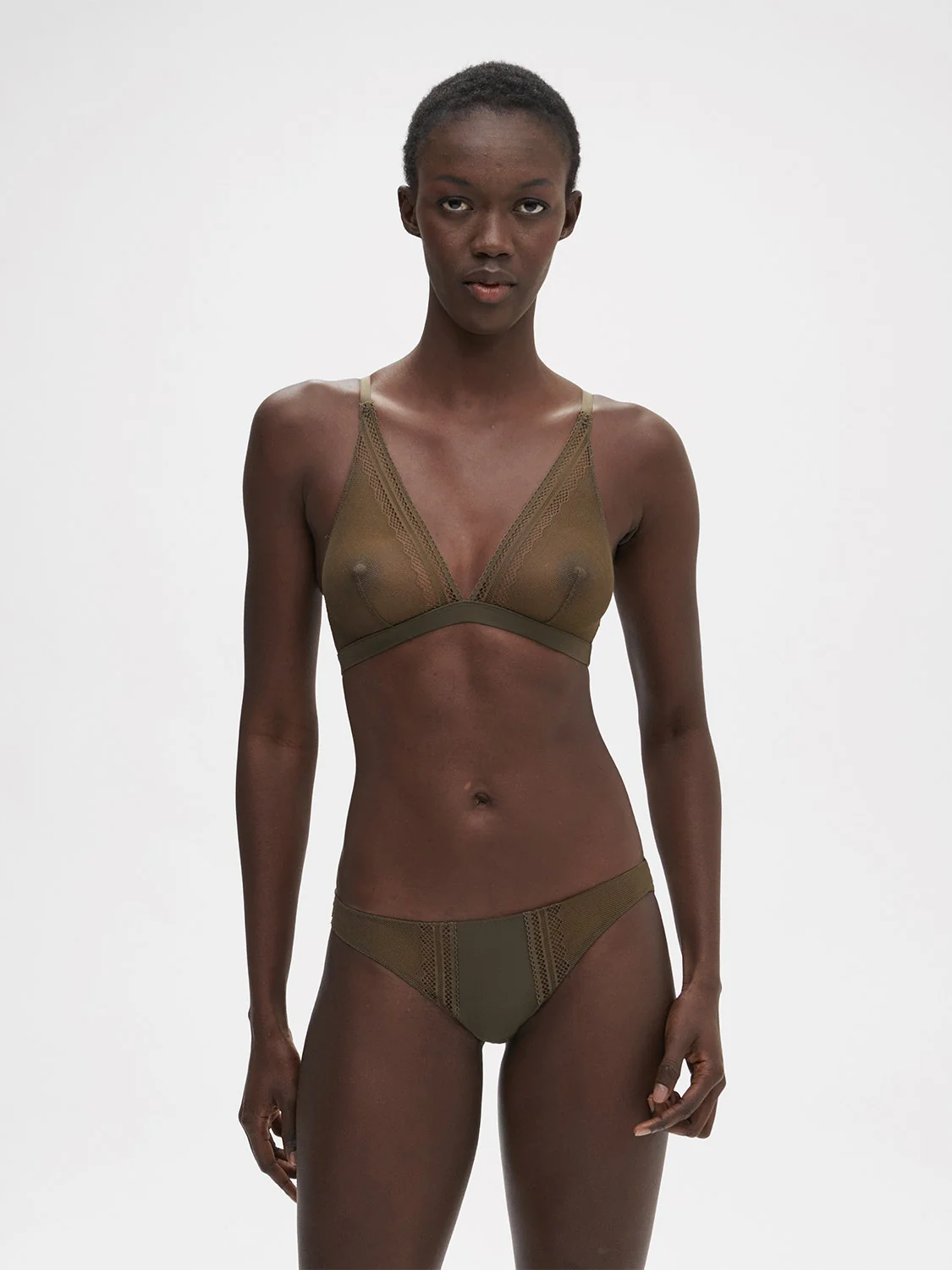 Olympe Triangle Bralette - Adventure Green - Image 7