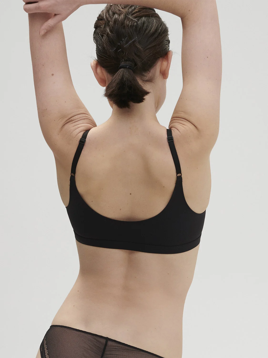 Olympe Triangle Bralette - Black - Image 2