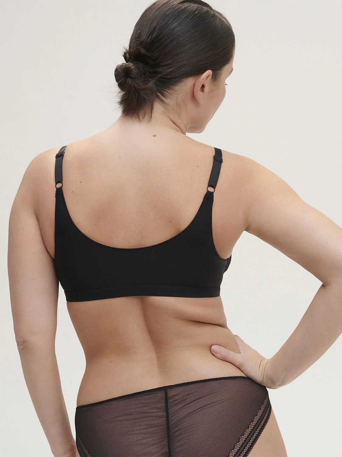 Olympe Triangle Bralette - Black - Image 7