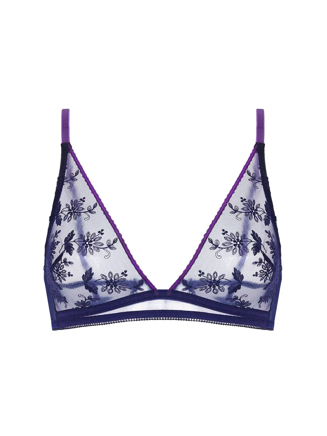 Adele Triangle Bralette - Midnight - Image 11