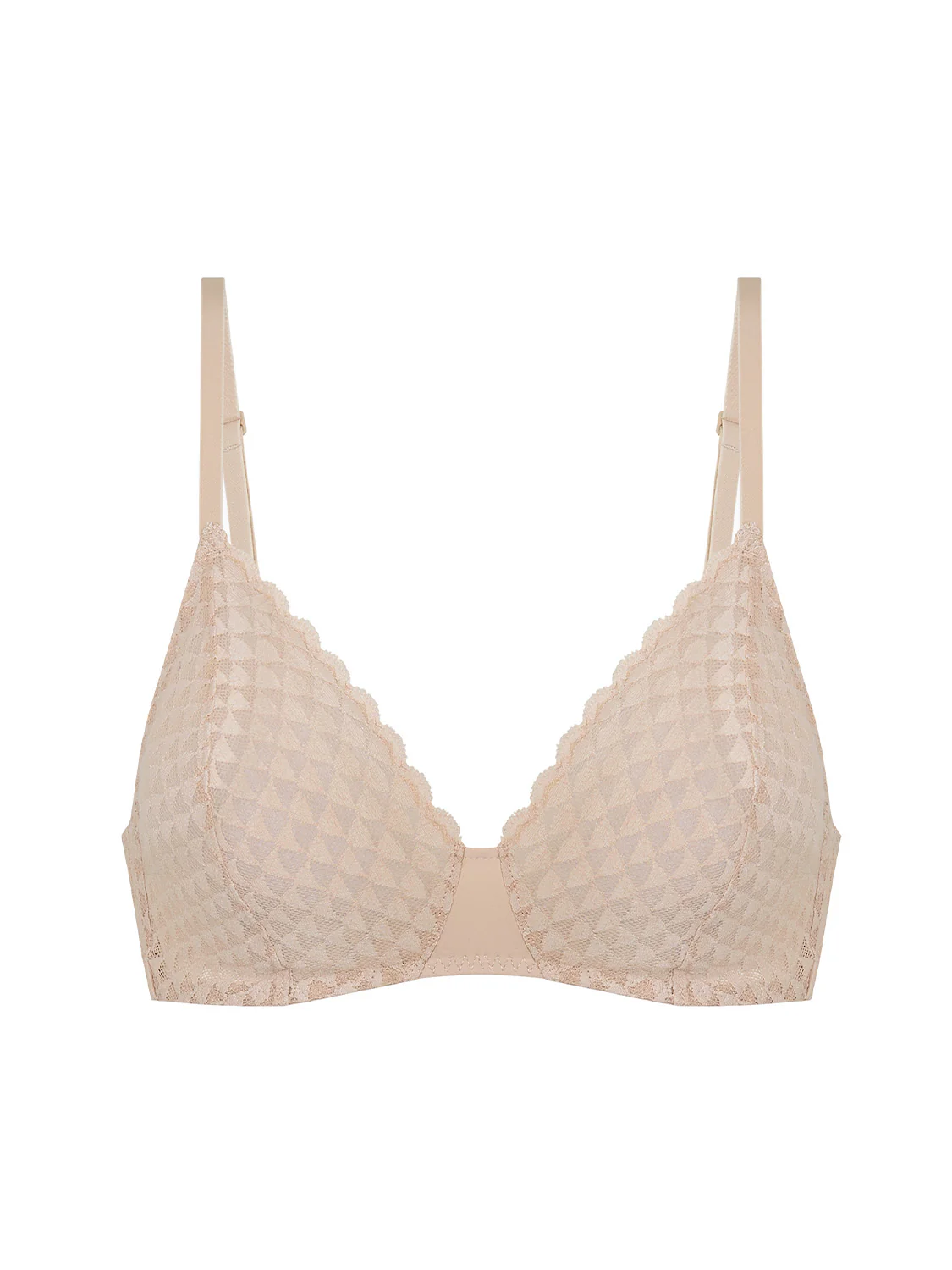 Subtile Wireless Triangle Bra - Peau Rose - Image 5