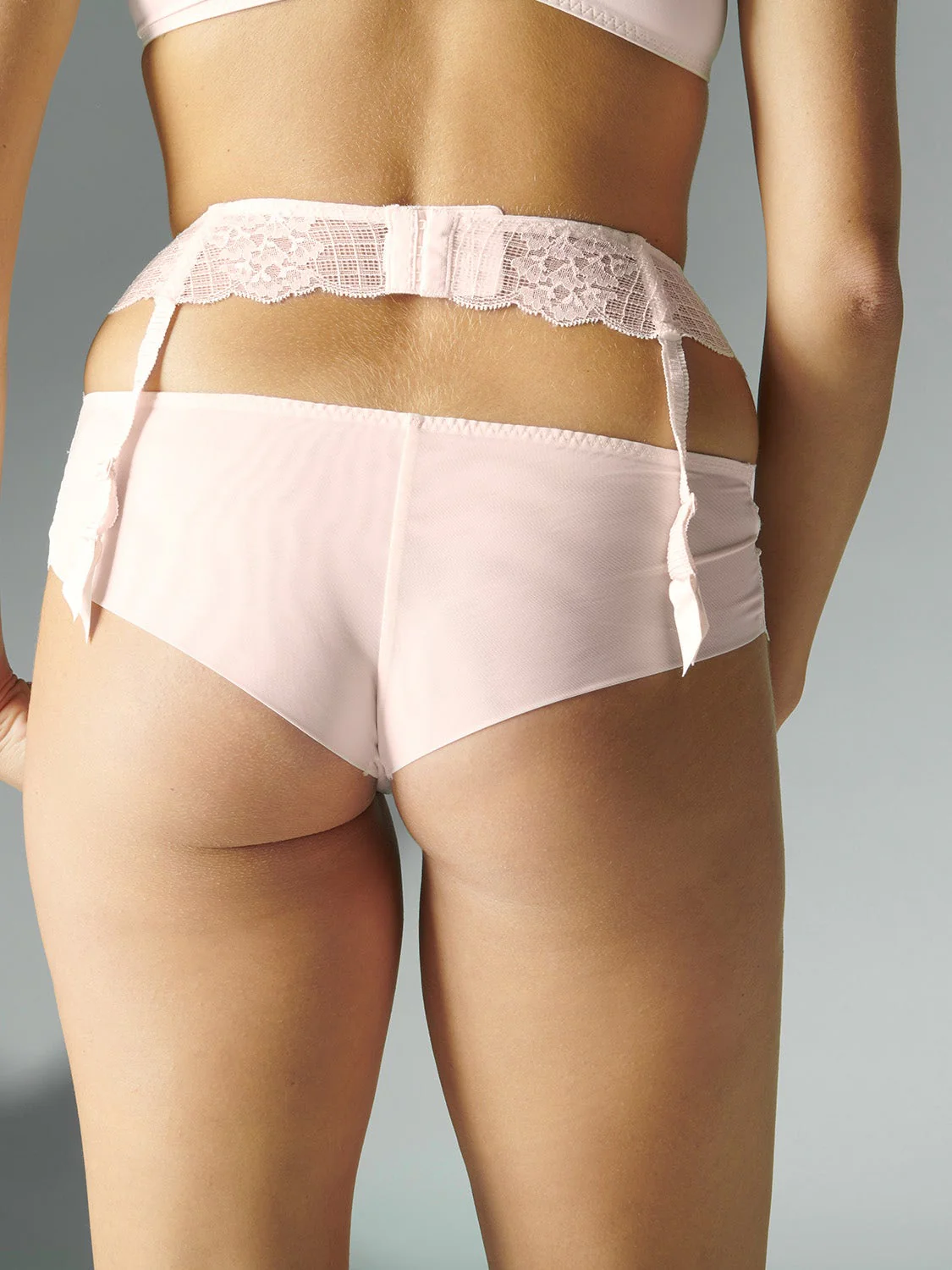 Reve Suspender Belt - Sakura Pink - Image 2