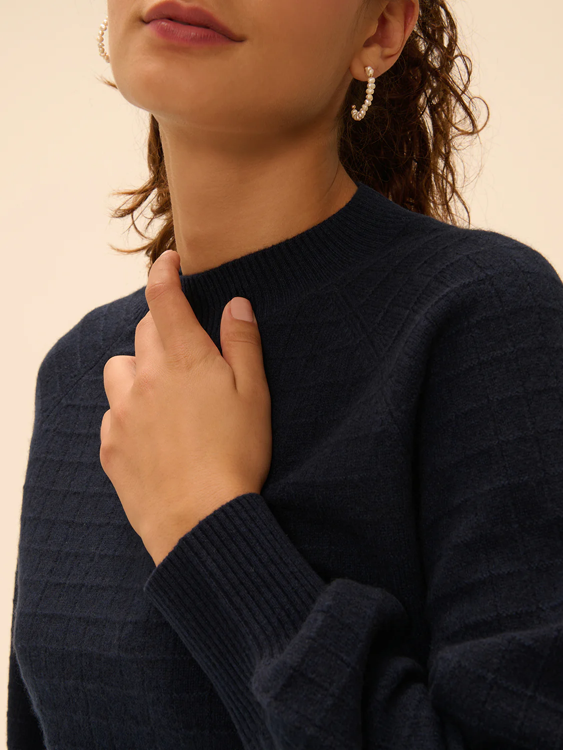Maia Cashmere Sweater - Infinite Blue - Image 3