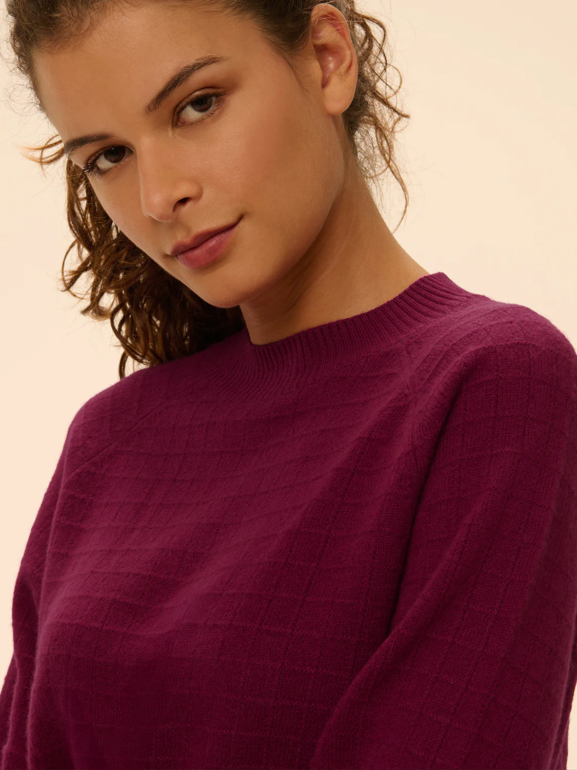 Maia Cashmere Sweater - Tourmaline - Image 3