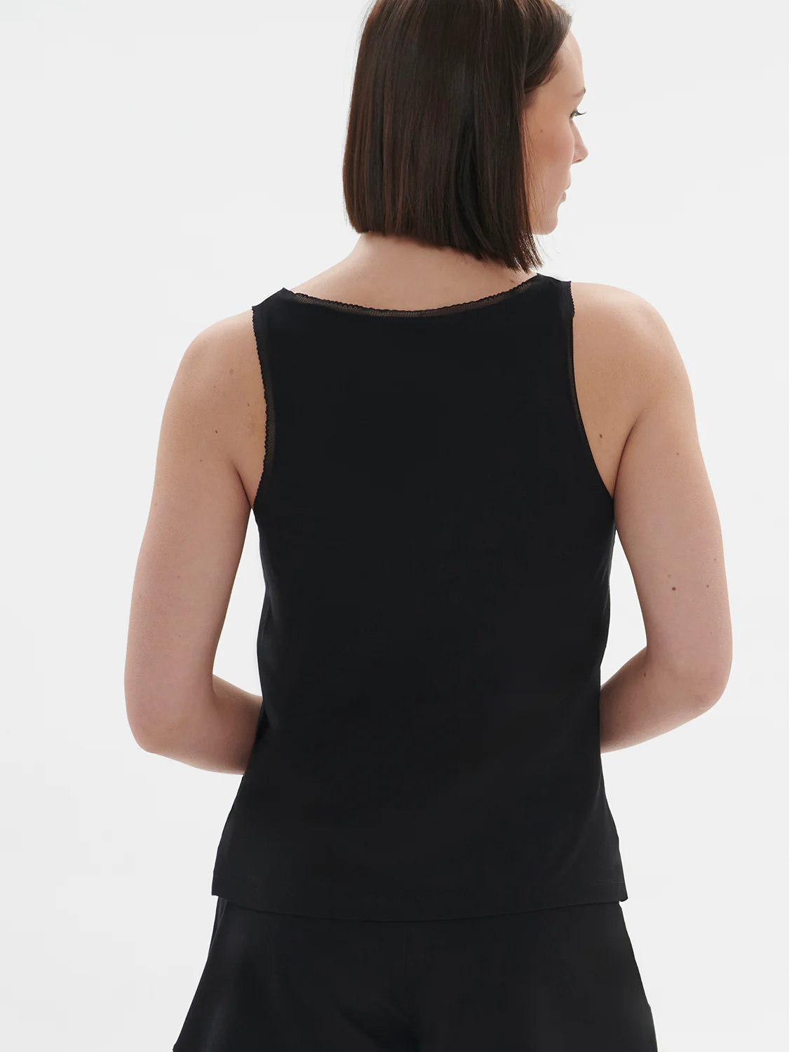 Aurore Sleeveless Tank - black - Image 7